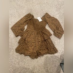Cheetah romper